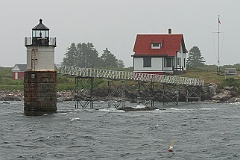 Ram Island Lighthouse on Stormy Day